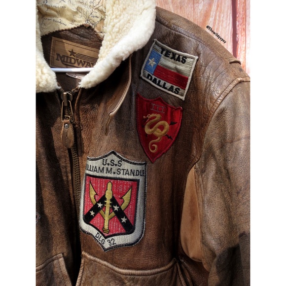 Sold 🌻 Vintage flying tigers heavy weight leather flight jacket - Picture 8 of 11